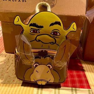 Shrek and Donkey Exclusive Loungefly mini Backpack